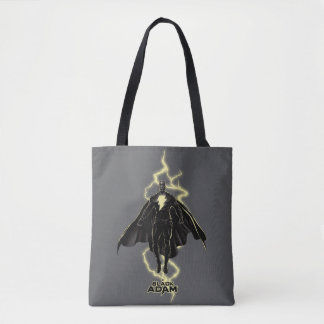 Black Adam Lightning Silhouette Graphic