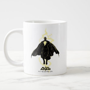 Black Adam Lightning Silhouette Graphic Jumbo-Tasse