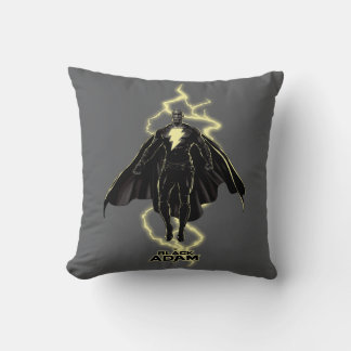 Black Adam Lightning Silhouette Graphic Kissen