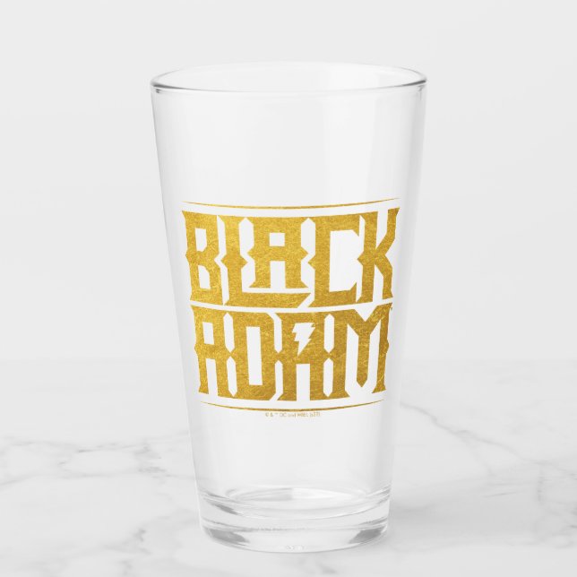 Black Adam Stacks Name Graphic Glas (Vorderseite)