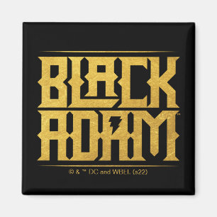 Black Adam Stacks Name Graphic Magnet