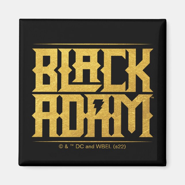 Black Adam Stacks Name Graphic Magnet (Vorne)