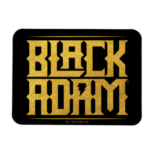 Black Adam Stacks Name Graphic Magnet