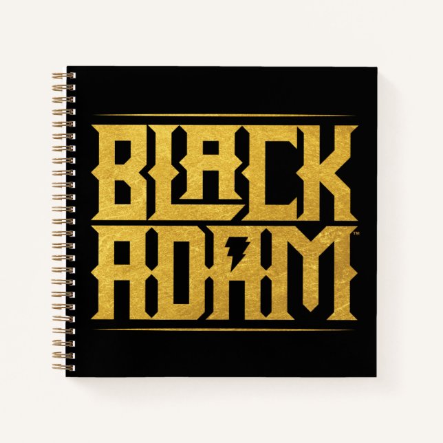 Black Adam Stacks Name Graphic Notizbuch (Vorderseite)