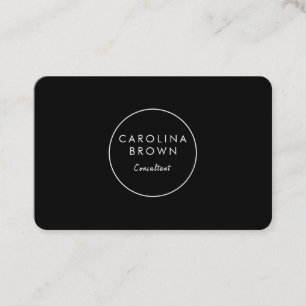 Black Adorable Beruflich Business Card Visitenkarte