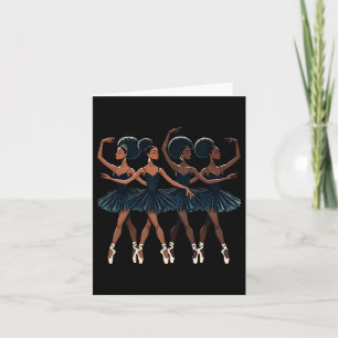 Black African American Ballerina Ballerina Tanz Da Karte