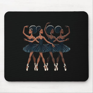 Black African American Ballerina Ballerina Tanz Da Mousepad