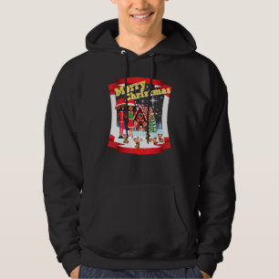 Black African American Santa und Mr. und Mrs. Clau Hoodie