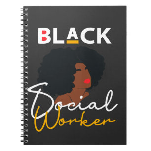 Black African American Social Work Appreciation Gi Notizblock