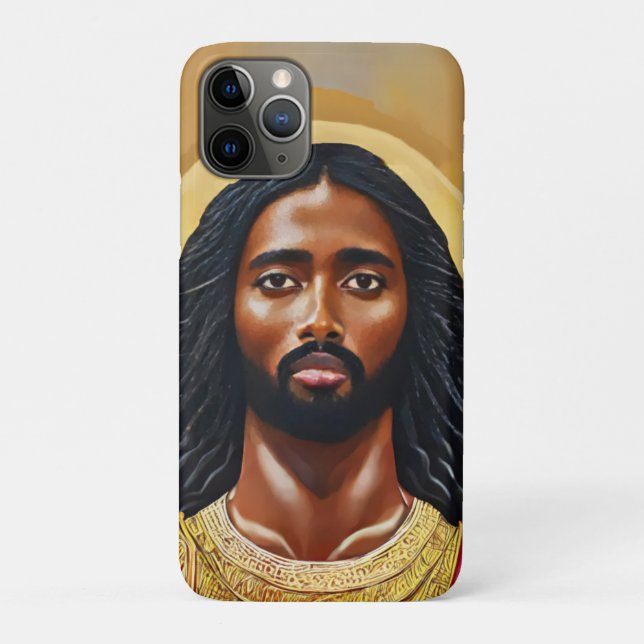 Black African Jesus Christ Religious Art Case-Mate iPhone Hülle (Rückseite)