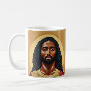 Black African Jesus Christ Religious Art Kaffeetasse