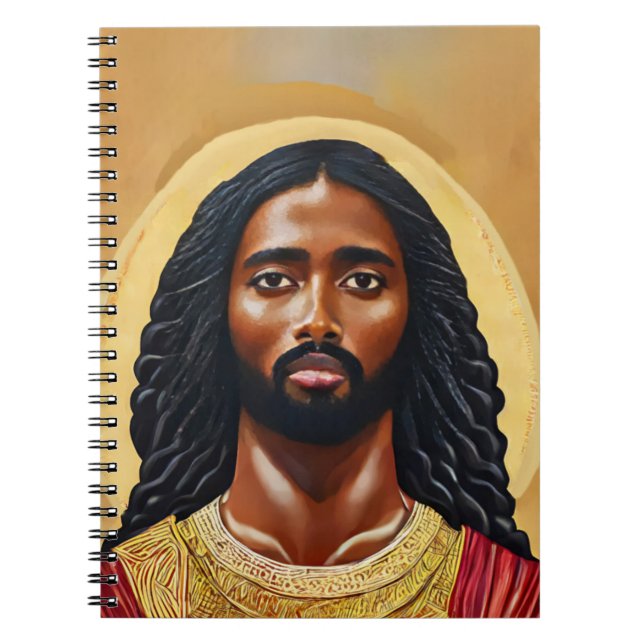 Black African Jesus Christ Religious Art Notizblock (Vorderseite)