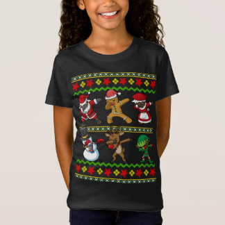 Black African Squad Santa Claus Frau Claus T-Shirt