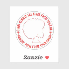 BLACK AFRO HAIR Inspiration Marcus Garvey Zitat Aufkleber