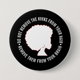 BLACK AFRO HAIR Inspiration Marcus Garvey Zitat Button