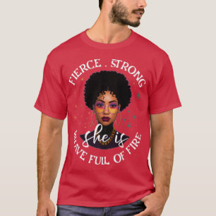 Black Afro Melanin Girl Schwarze Geschichte Monat T-Shirt