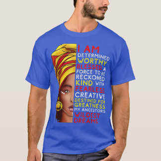 Black Afro Melanin Girl Schwarze Geschichte Monat T-Shirt