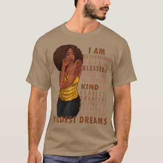 Black Afro Melanin Girl Schwarze Geschichte Monat T-Shirt