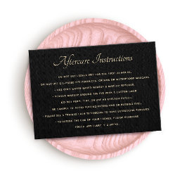 Black AfterCare für Lash Extensions Business Card Visitenkarte
