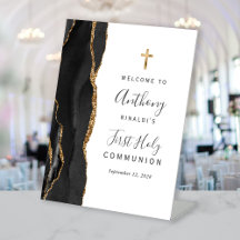 Black Agate Gold Erste heilige Kommune Willkommen
