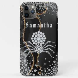 Black Agate mit Gold & Diamond Akzenten Case-Mate iPhone Hülle