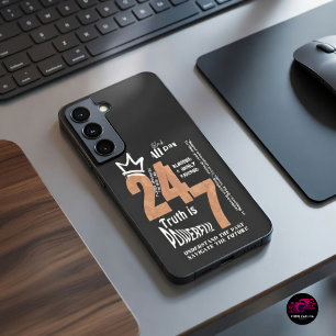 Black All Day 24/7 Slogan Graphic Samsung Galaxy Hülle