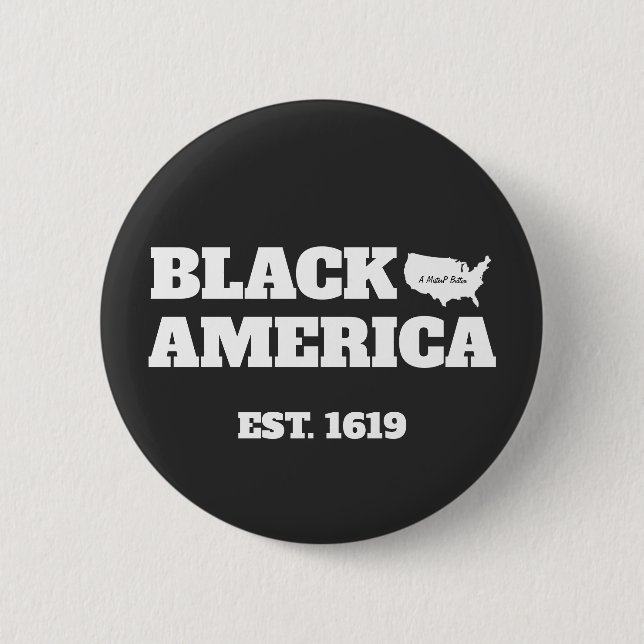 Black America - Ein MisterP-Button Button (Vorderseite)