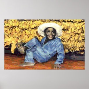 Black America Vintag Young Boy Poster