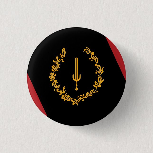 Black American Heritage Flag  Button (Vorderseite)