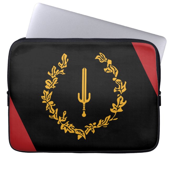 Black American Heritage Flag  Laptopschutzhülle (Vorderseite)