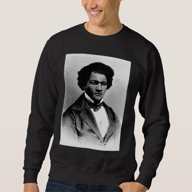 Black American History Frederick Douglass Black Hi Sweatshirt (Vorderseite)