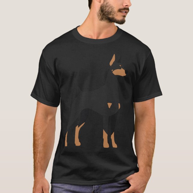 Black Amp Tan Doberman Pinscher T-Shirt (Vorderseite)