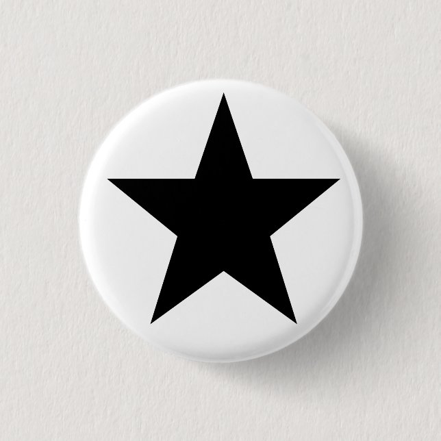 Black Anarchy Star (klassisch) Button (Vorderseite)