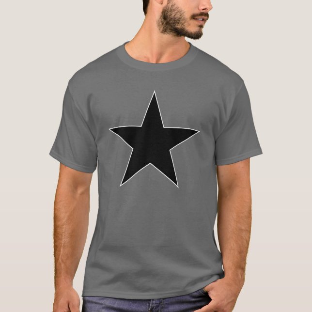 Black Anarchy Star (klassisch) T-Shirt (Vorderseite)