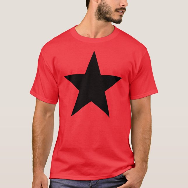 Black Anarchy Star (klassisch) T-Shirt (Vorderseite)