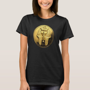Black Ancient Ägypten Golden Pharoah Coin King Tu T-Shirt