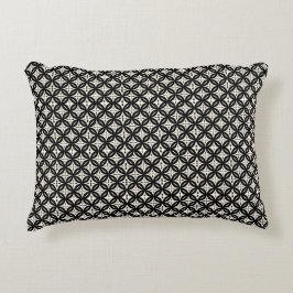 Black and Beige Accent Pillow Dekokissen