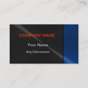Black and Blue Luxury Metal Business Cards Visitenkarte