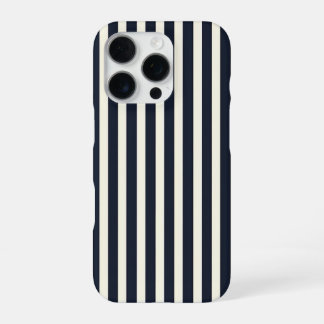 Black and Cream Striped Phone Case iPhone 16 Pro Hülle