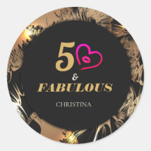 Black and Gold 50. Geburtstagsparty