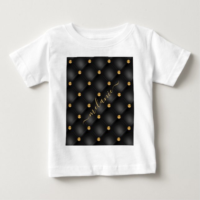Black and Gold Baby T - Shirt (Vorderseite)
