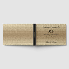 Black and Gold Birthday Party Memory/Guest Book Gästebuch