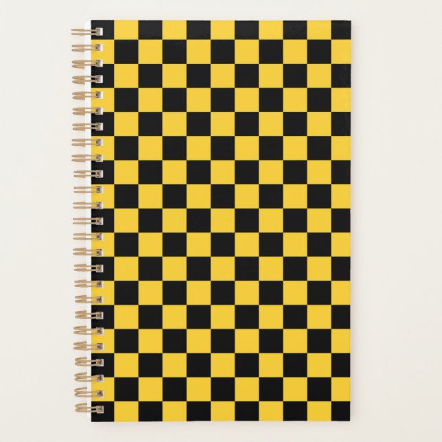 Black and gold checkerboard pattern planer (Vorderseite)