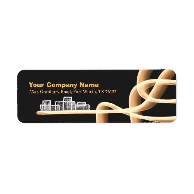 Black and Gold Class Business Rücksendeadresse (Vorne)