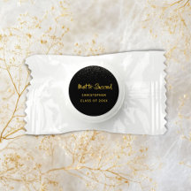 Black and Gold Graduation Mints |