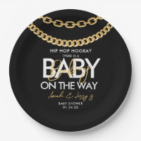 Black and Gold Hip Hop Baby Dusche
