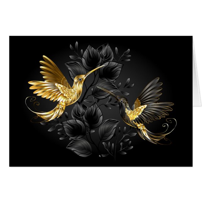 Black and Gold Hummingbird (Vorderseite (Horizontal))