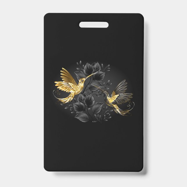 Black and Gold Hummingbird Ausweis (Vorderseite)