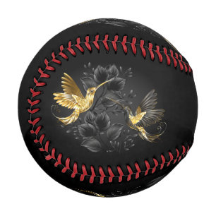 Black and Gold Hummingbird Baseball