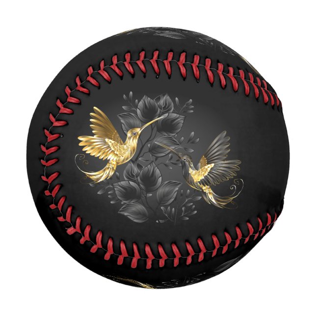 Black and Gold Hummingbird Baseball (Vorderseite Links)